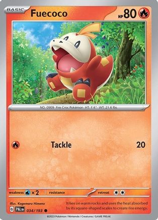Fuecoco (Summer 2023 Collector Chest) 034/193 - Miscellaneous Cards & Products Holofoil
