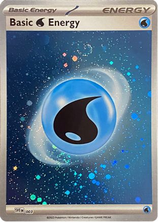 Basic Water Energy (Cosmos Holo) 003 - SV01 Scarlet & Violet Base Set Holofoil