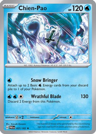 Chien-Pao 057/182 - SV04 Paradox Rift Holofoil
