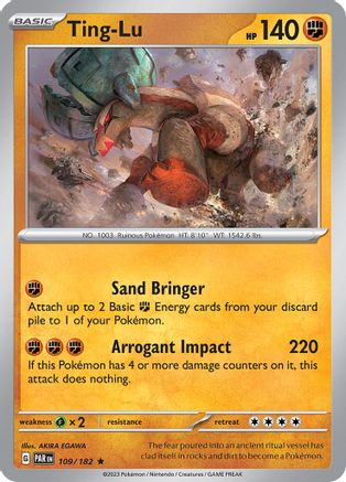 Ting-Lu 109/182 - SV04 Paradox Rift Holofoil