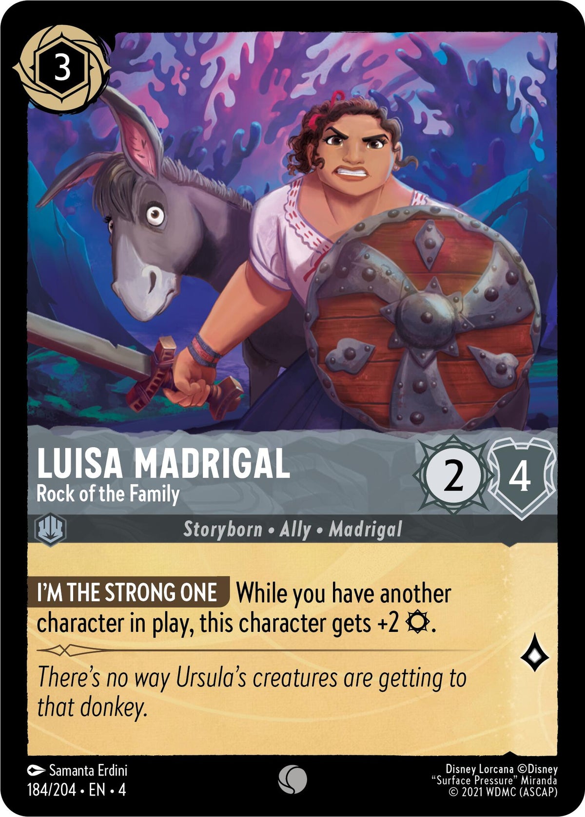 Luisa Madrigal - Rock of the Family (184/204) - Ursulas Return Cold Foil