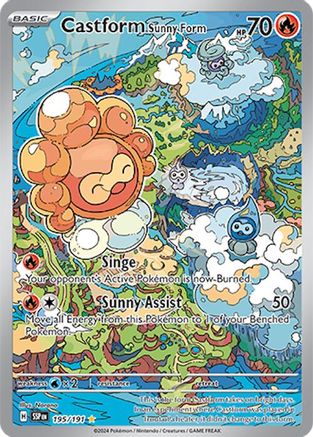 Castform Sunny Form 195/191 - SV08 Surging Sparks Holofoil