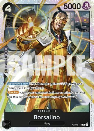 Borsalino (Reprint) (OP02-114) - Premium Booster -The Best- Foil