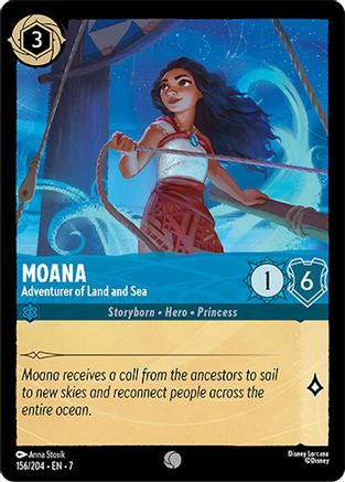 Moana - Adventurer of Land and Sea (156/204) - Archazias Island Cold Foil