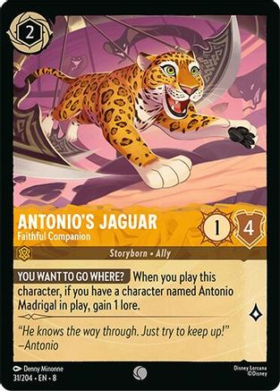 Antonio's Jaguar - Faithful Companion (31/204) - Reign of Jafar Cold Foil