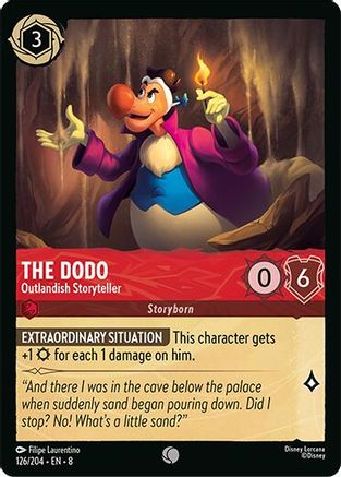 The Dodo - Outlandish Storyteller (126/204) - Reign of Jafar Cold Foil