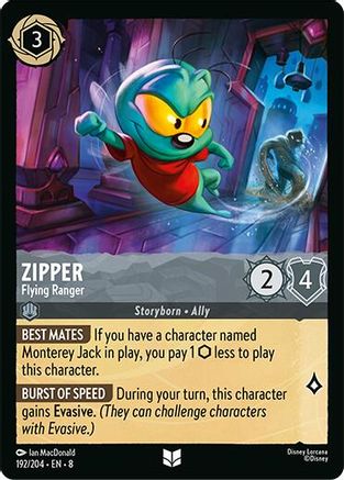 Zipper - Flying Ranger (192/204) - Reign of Jafar Cold Foil