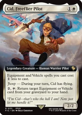 Cid, Freeflier Pilot (Extended Art) (FIC-131) - Commander: FINAL FANTASY