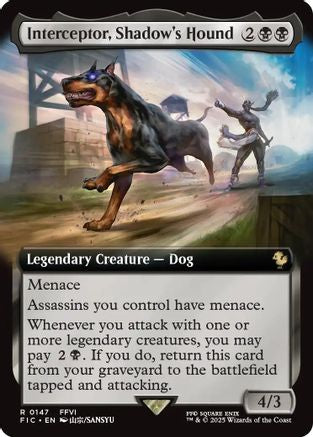 Interceptor, Shadow's Hound (Extended Art) (FIC-147) - Commander: FINAL FANTASY Foil