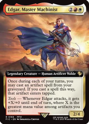 Edgar, Master Machinist (Extended Art) (FIC-169) - Commander: FINAL FANTASY Foil