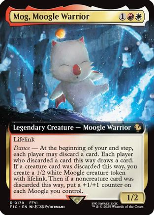 Mog, Moogle Warrior (Extended Art) (FIC-179) - Commander: FINAL FANTASY Foil