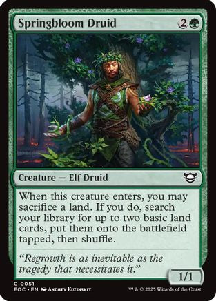 Springbloom Druid (EOC-051) - Commander: Edge of Eternities