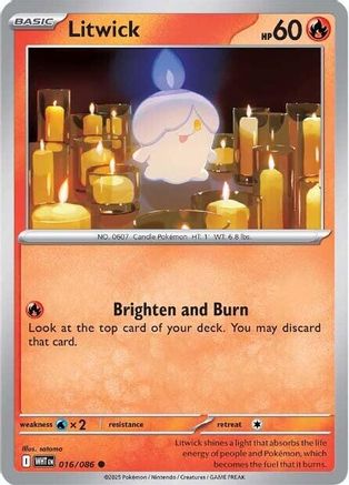 Litwick 016/086 - SV White Flare