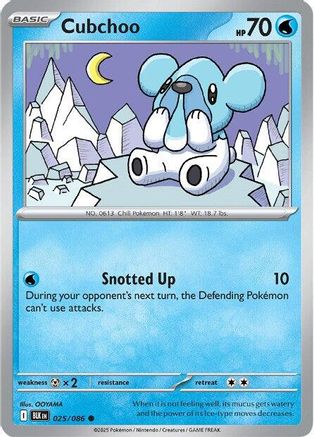 Cubchoo 025/086 - SV Black Bolt Reverse Holofoil
