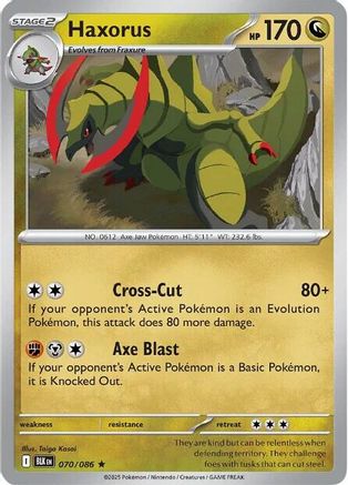 Haxorus 070/086 - SV Black Bolt Holofoil