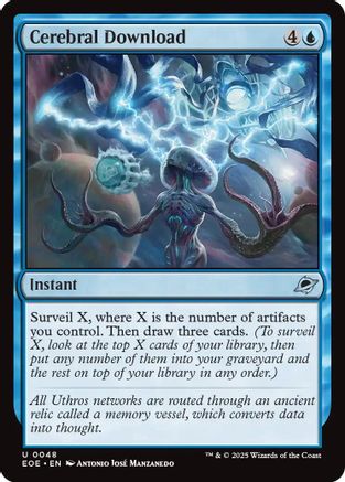Cerebral Download (EOE-048) - Edge of Eternities Foil