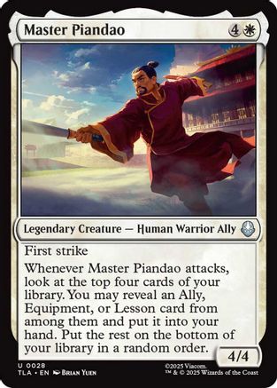 Master Piandao (TLA-028) - Avatar: The Last Airbender Foil
