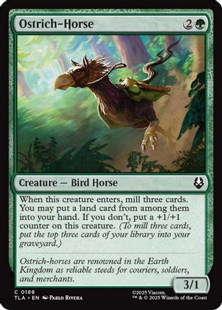 Ostrich-Horse (TLA-188) - Avatar: The Last Airbender