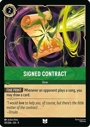 Signed Contract (101/204) - Fabled