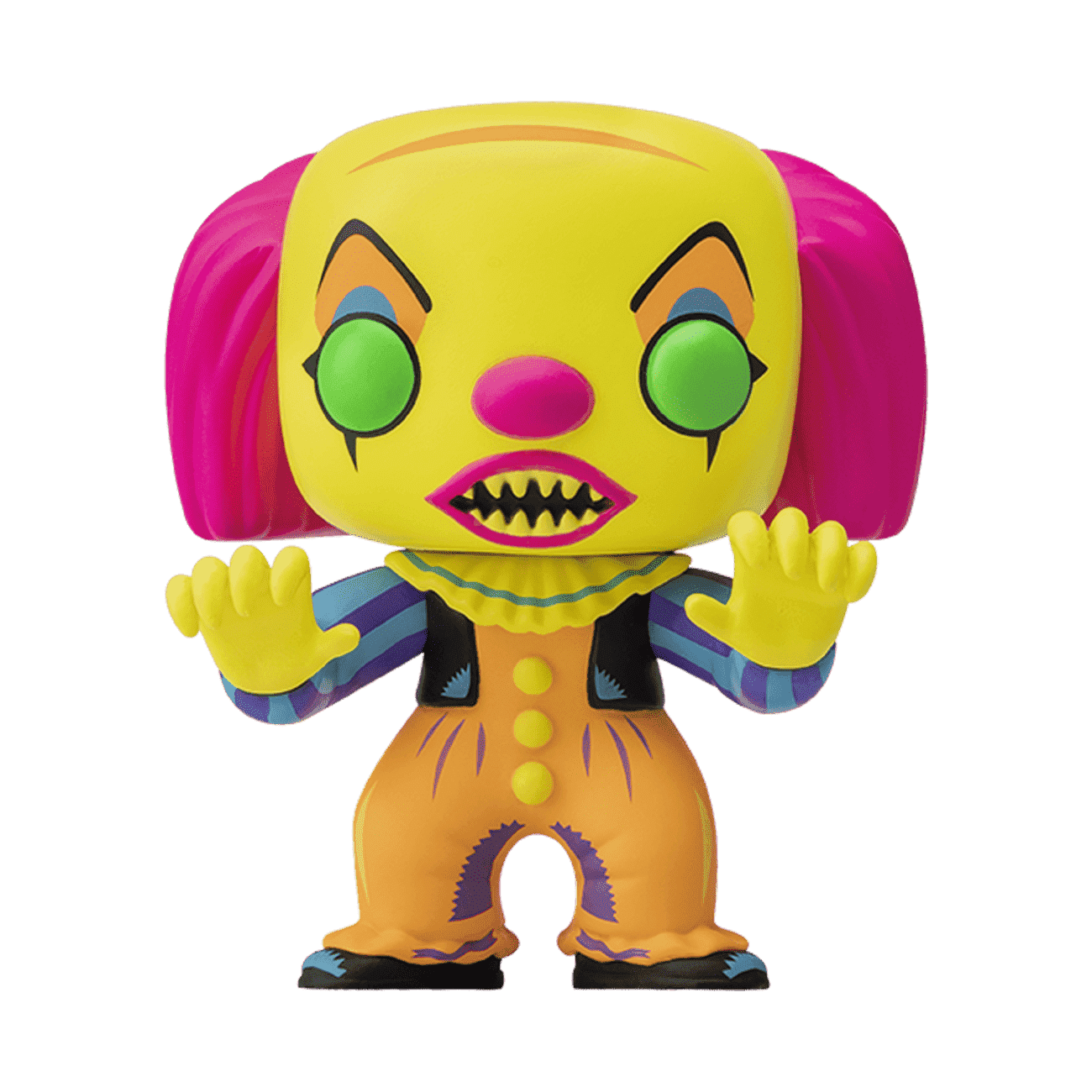 Pennywise #55 Entertainment Earth Exclusive Funko Pop! Movies IT The Movie Black Light