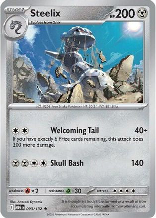 Steelix 093/132 - ME01 Mega Evolution Reverse Holofoil