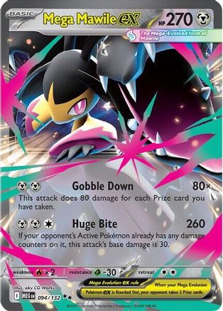 Mega Mawile ex 094/132 - ME01 Mega Evolution Holofoil