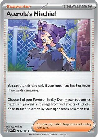 Acerola's Mischief 113/132 - ME01 Mega Evolution