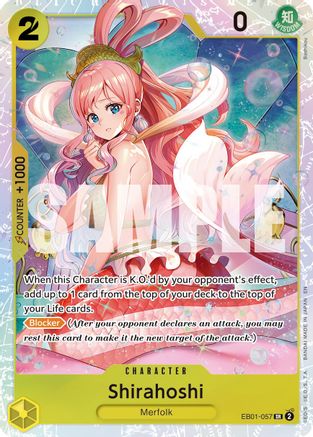 Shirahoshi (Reprint) (EB01-057) - Premium Booster -The Best- Vol. 2 Foil