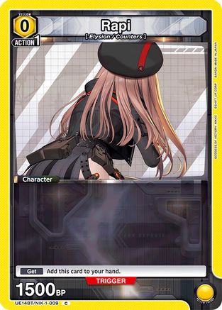 Rapi (Box Topper Foil) (UE14BT/NIK-1-009) - UE14BT GODDESS OF VICTORY NIKKE Foil