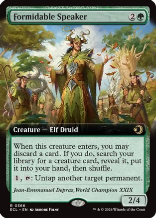 Formidable Speaker (Extended Art) (ECL-366) - Lorwyn Eclipsed