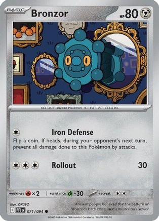 Bronzor 071 - ME02 Phantasmal Flames
