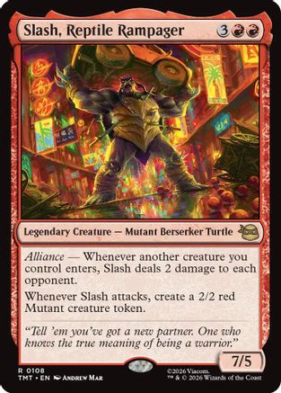 Slash, Reptile Rampager (TMT-108) - Teenage Mutant Ninja Turtles Foil