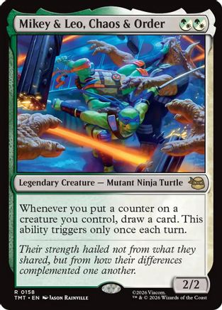 Mikey & Leo, Chaos & Order (TMT-157) - Teenage Mutant Ninja Turtles