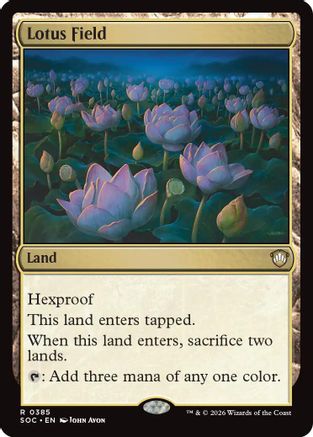 Lotus Field (SOC-385) - Commander: Secrets of Strixhaven