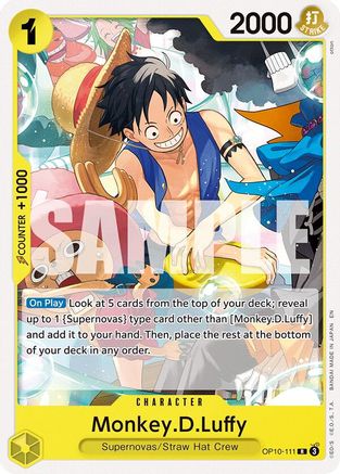 Monkey.D.Luffy (OP10-111) - Starter Deck 36: YELLOW Eustassâ€Captainâ€Kid