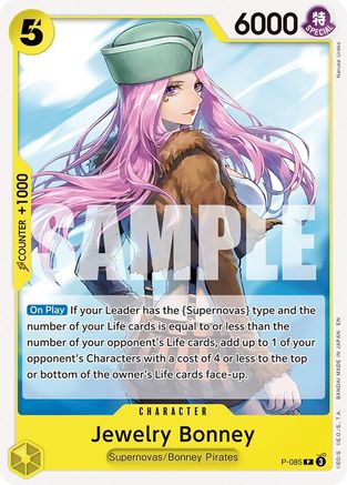 Jewelry Bonney (P-085) - Starter Deck 36: YELLOW Eustassâ€Captainâ€Kid