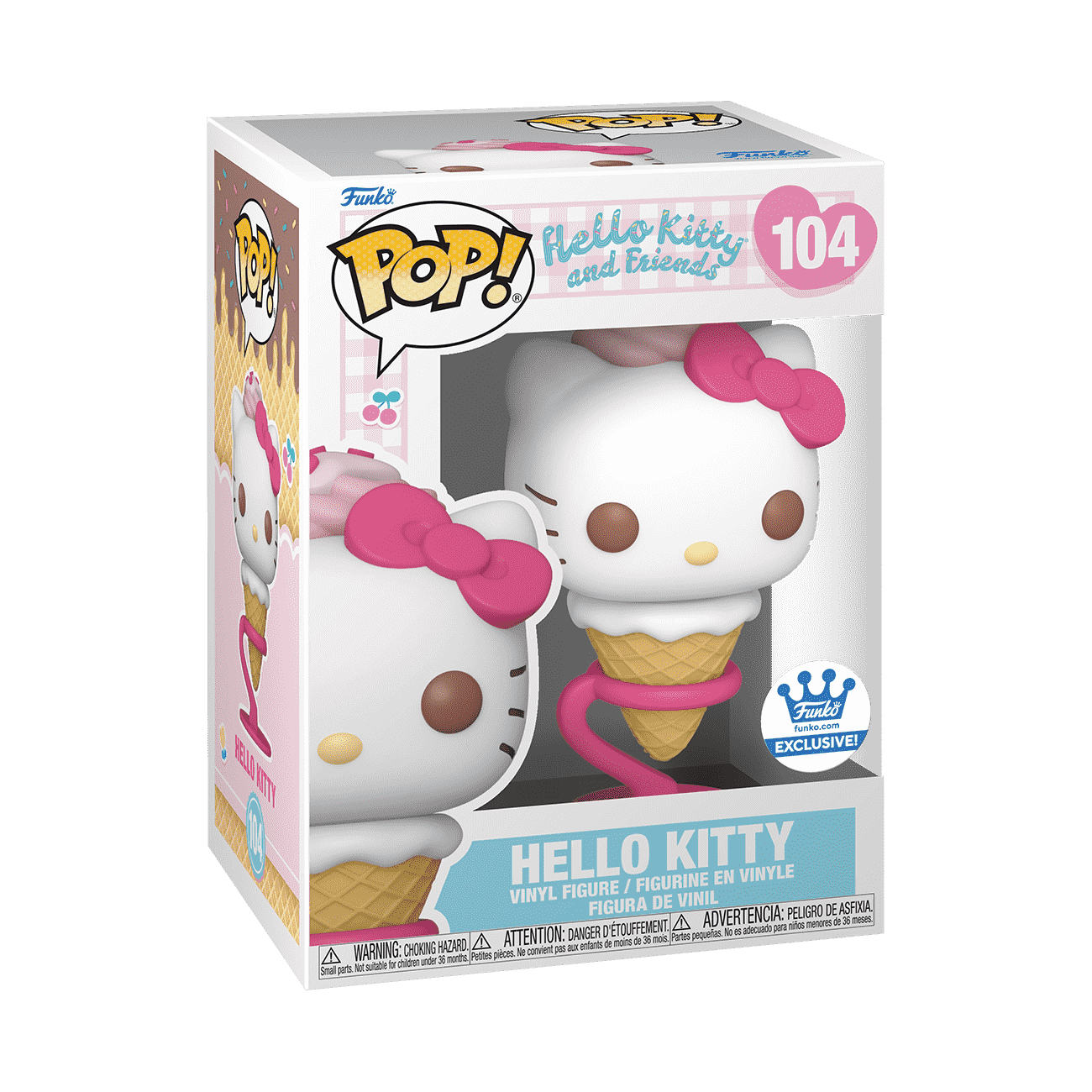 Sanrio Hello Kitty & Friends Hello Kitty as Ice Cream #104 Funko Pop! Exclusive Vinyl Figure