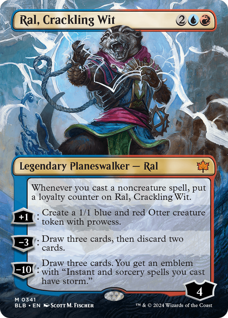Ral, Crackling Wit (BLB-341) - Bloomburrow (Borderless) Foil
