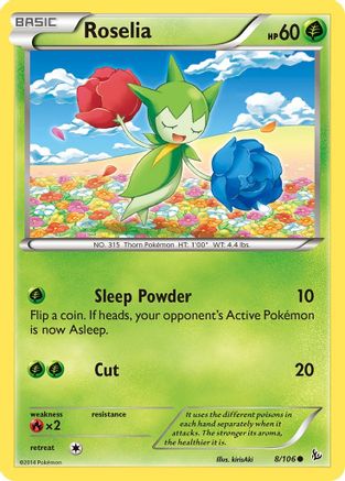 Roselia 008/106 - XY Flashfire