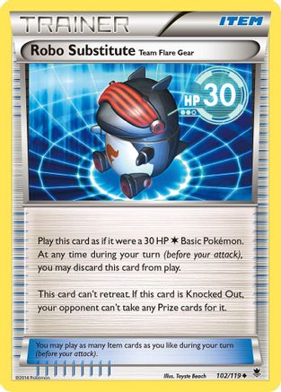 Robo Substitute 102/119 - XY Phantom Forces Reverse Holofoil