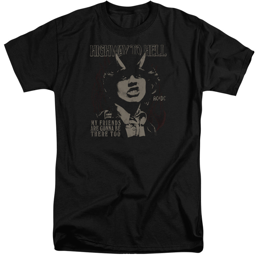 AC/DC My Friends Mens Tall T Shirt Black