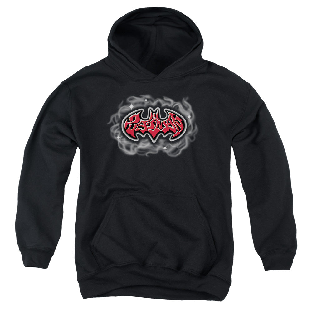 Batman Hip Hop Logo Kids Youth Hoodie Black Officially Licensed