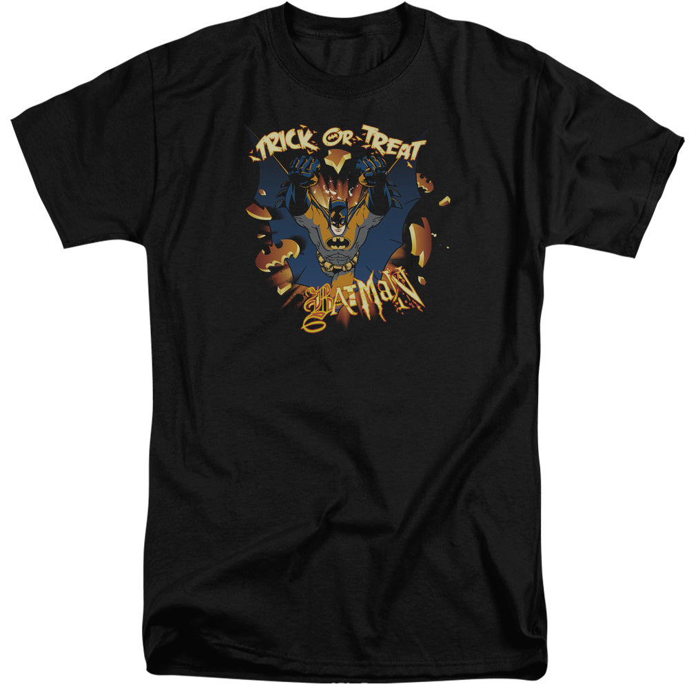 Batman Pumpkin Burst Mens Tall T Shirt Black Officially Licensed