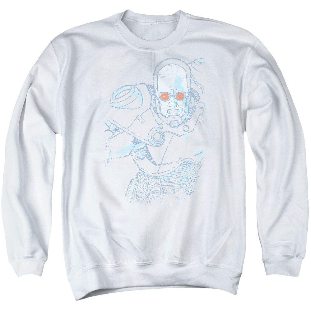 Batman Snowblind Freeze Mens Crewneck Sweatshirt White