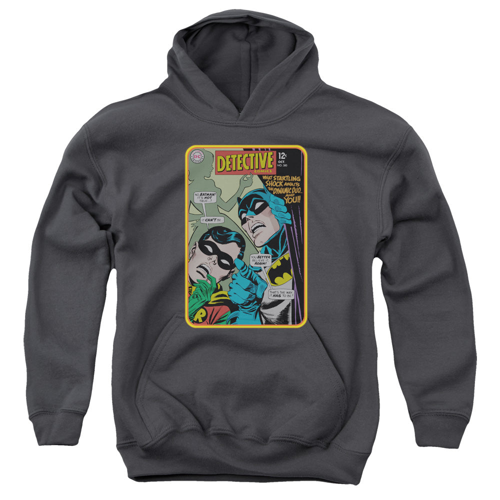 Batman Detective #380 Kids Youth Hoodie Charcoal Officially Licensed