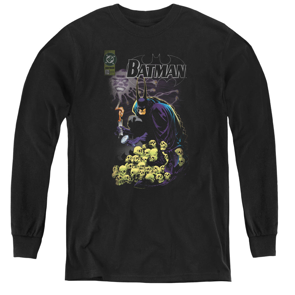 Batman Cover #516 Long Sleeve Kids Youth T Shirt Black Officially Licensed