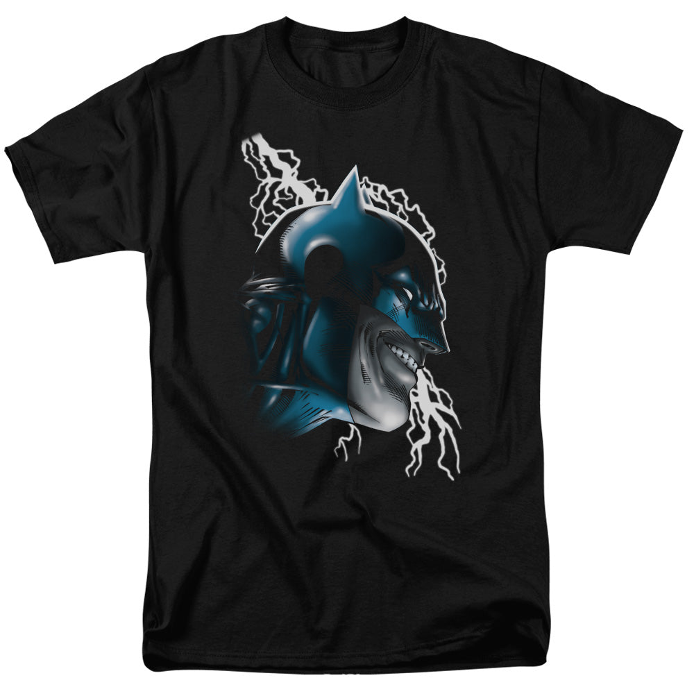 Batman Crazy Grin Mens T Shirt Black Officially Licensed