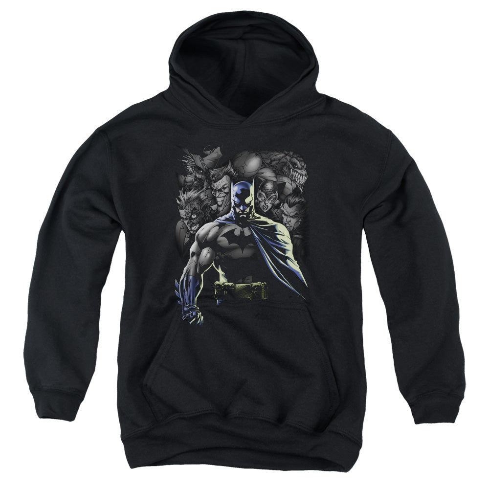 Batman Villains Unleashed Kids Youth Hoodie Black Officially Licensed