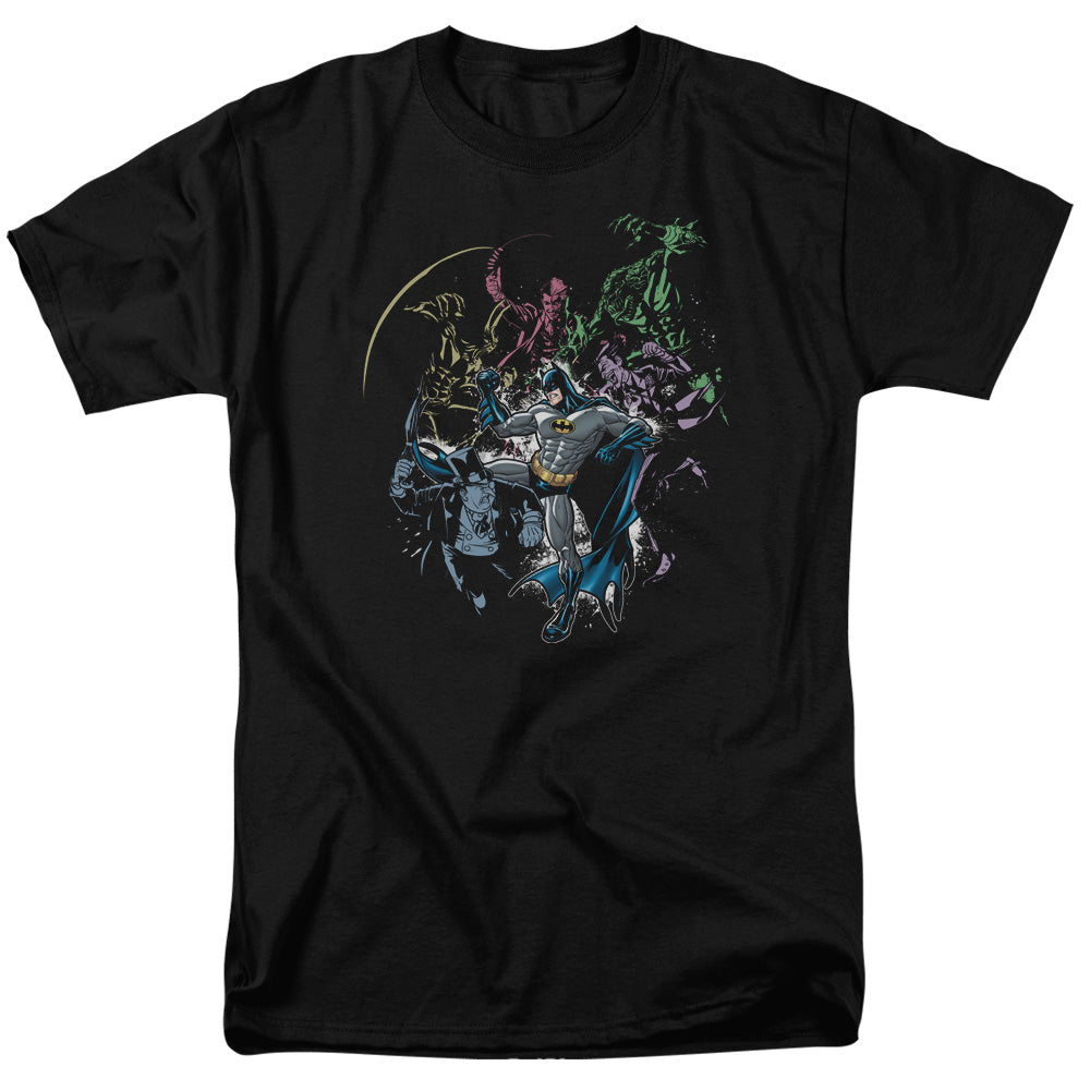 Batman Surrounded Mens T Shirt Black Officially Licensed