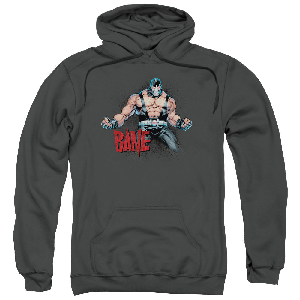 Batman Bane Flex Mens Hoodie Charcoal Officially Licensed